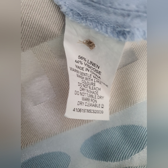 Miss shop baby blue linen dress - Picture 5 of 6